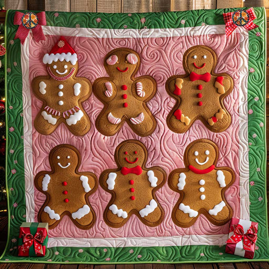 Cute Gingerbread Christmas WP1810011CL Quilt