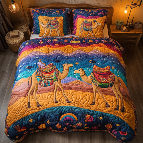 Camel In Night Desert WY1001011CL Duvet Cover Set
