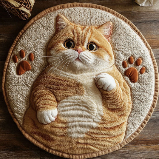 Chubby Ginger CP2104010CL Quilted Round Mat