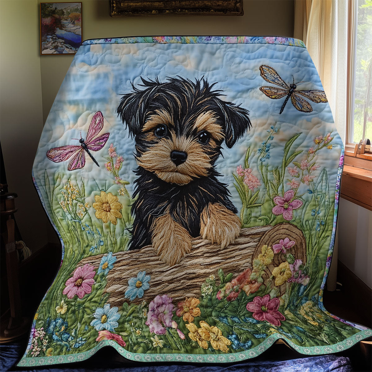 Adorable Puppy WX1112001CL Quilt