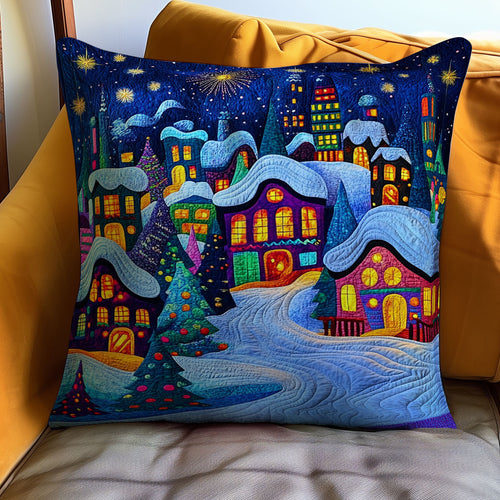 Christmas Village WJ0911031CL Quilt Pillow Case