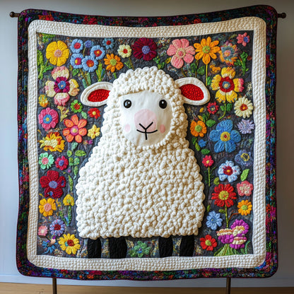 Flowers Sheep WY2810002CL Quilt