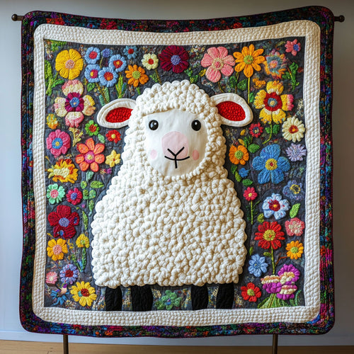 Flowers Sheep WY2810002CL Quilt