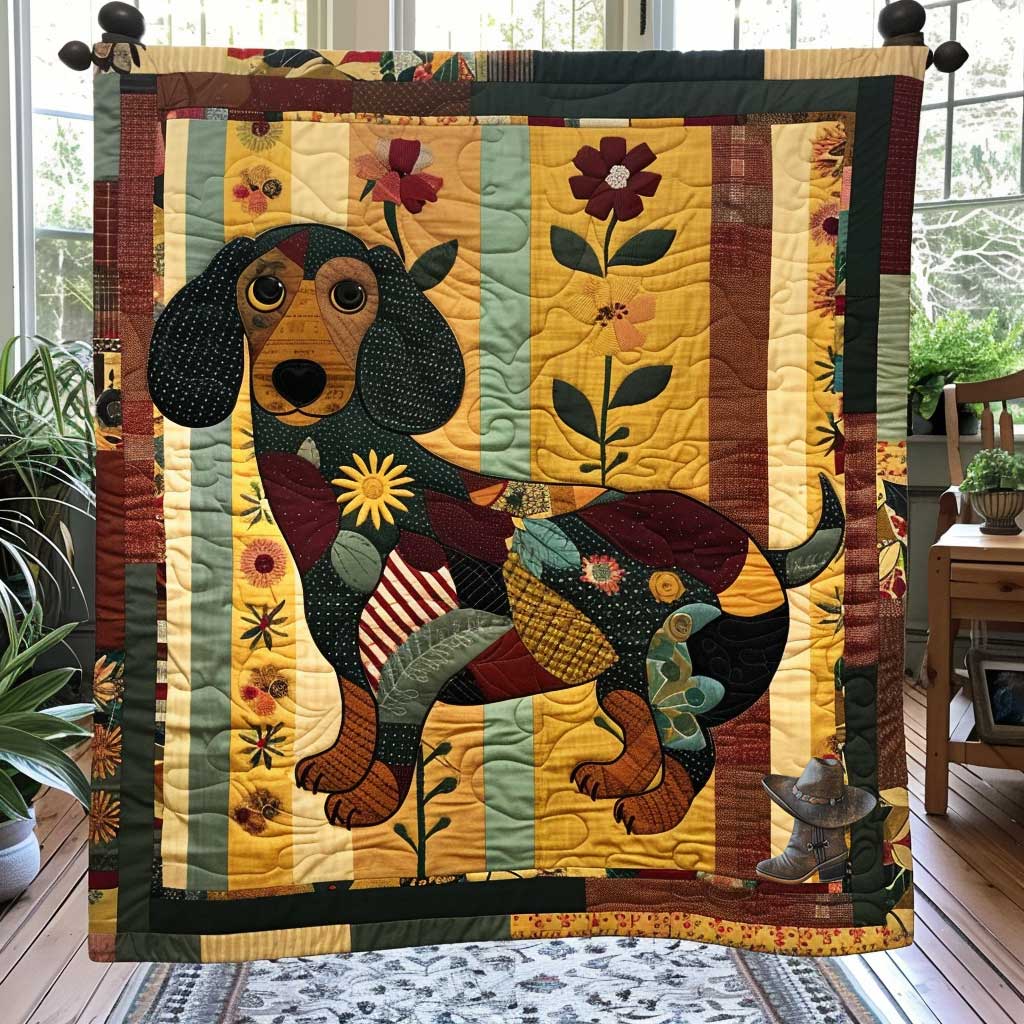 Patchwork Dachshund WN1510025CL Quilt