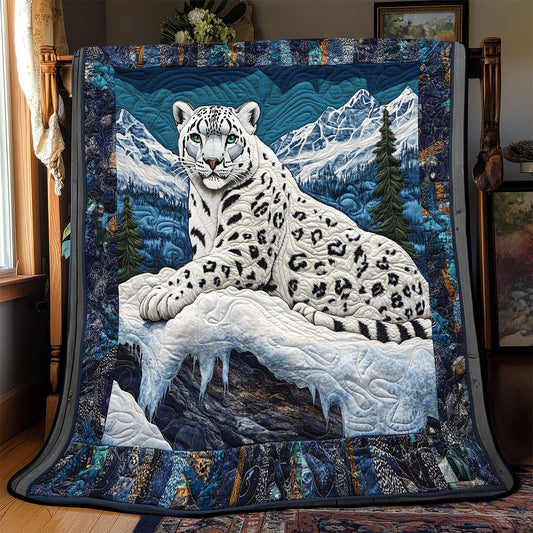 Snow White Leopard WP3012032CL Quilt