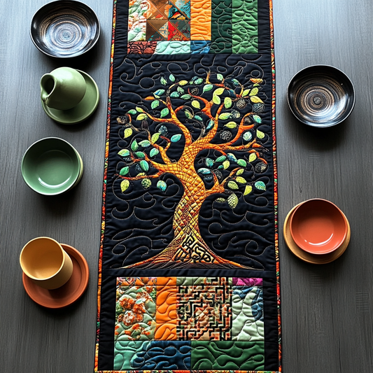 Tree Of Life Harmony WN0310069CL Quilted Table Runner