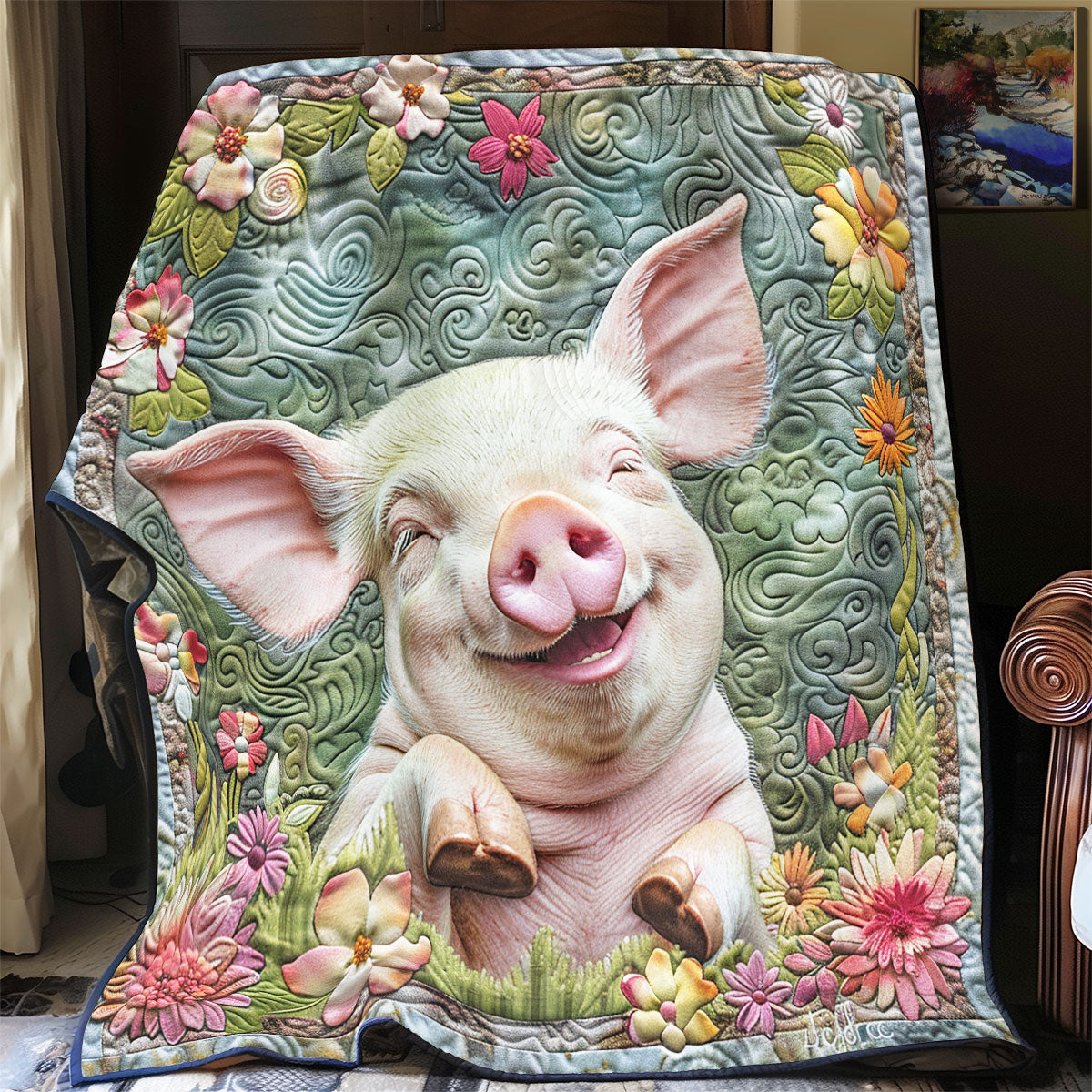 Pig YR1901013CL Quilt