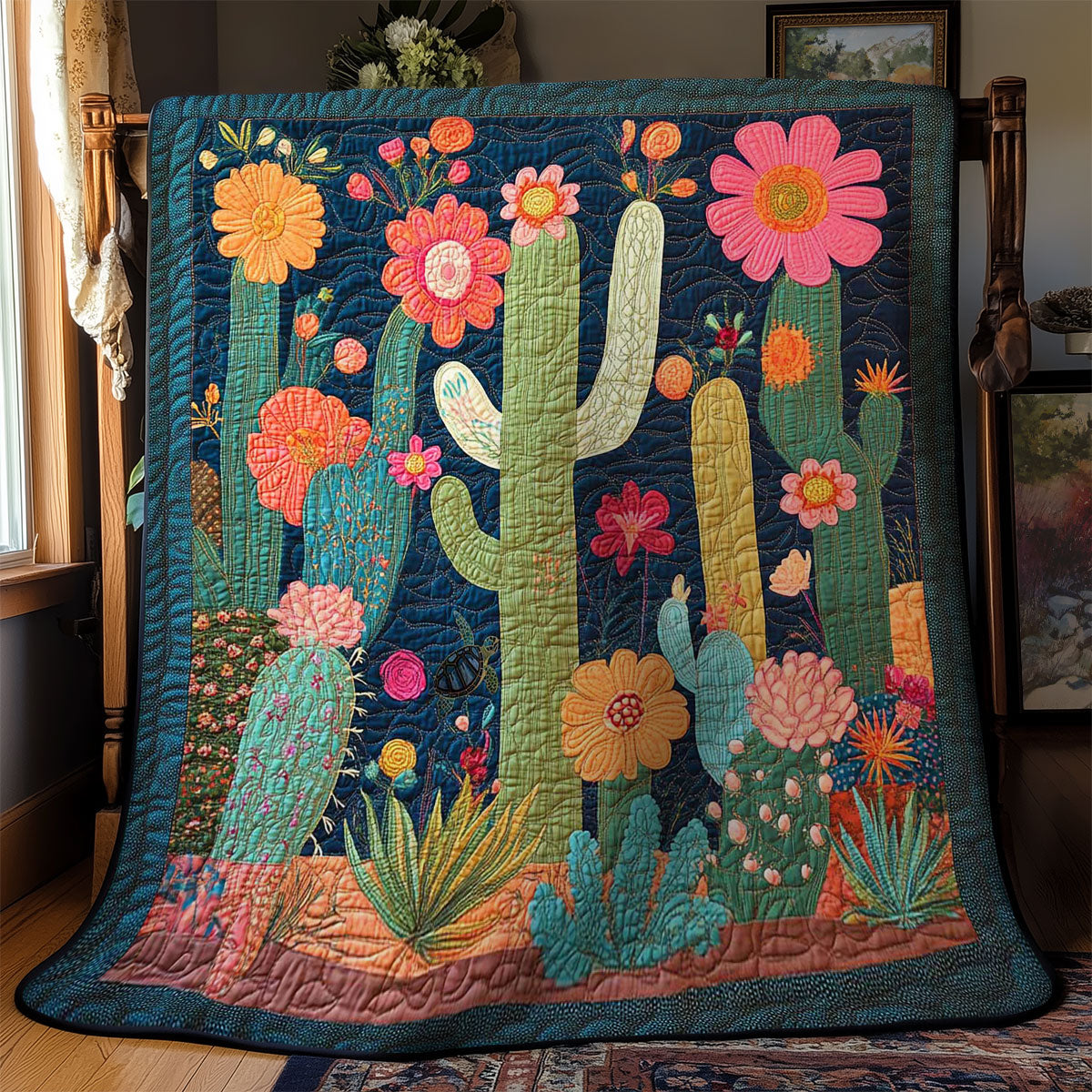 Blooming Cactus WN1211032CL Quilt