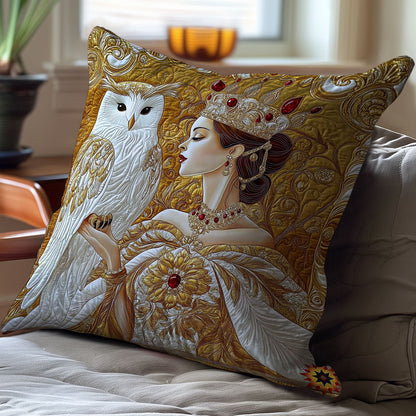 Owl And Queen WY2212015CL Quilt Pillow Case