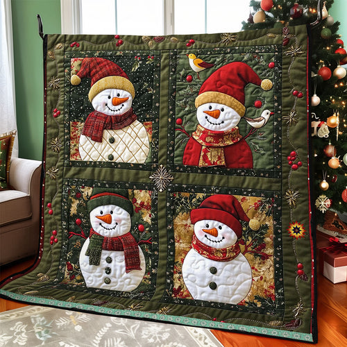 Christmas Snowman WJ1012005CL Quilt