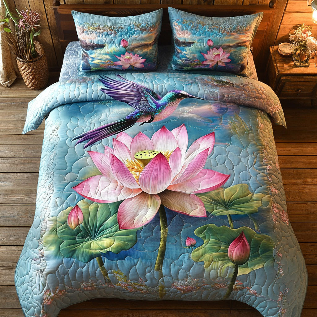 Hummingbird Lotus WT2402037CL Duvet Cover Set