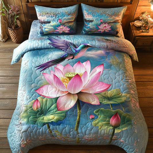 Hummingbird Lotus WT2402037CL Duvet Cover Set