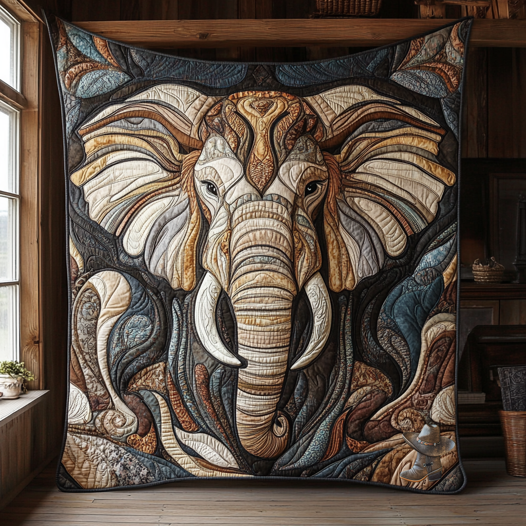 Wild Elephant XR0310021CL Quilt