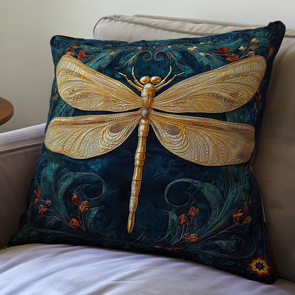 Dragonfly Royal WY0312122CL Quilt Pillow Case