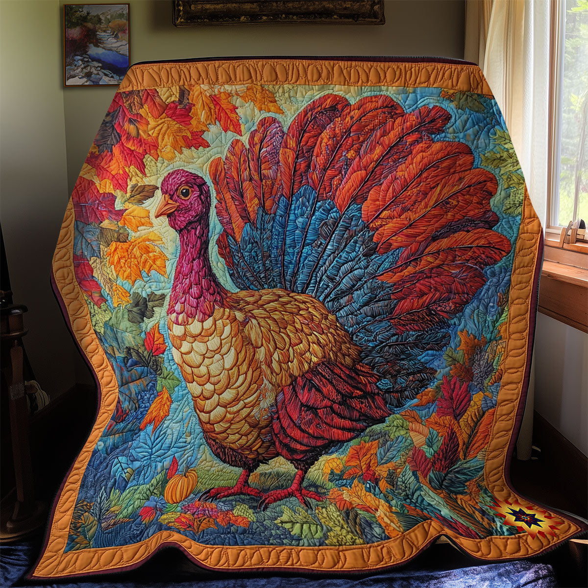Autumn Turkey WY1911074CL Quilt