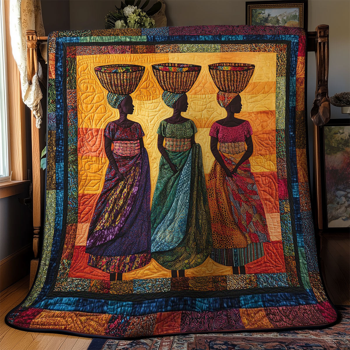 Women In Sunset WY2201093CL Quilt
