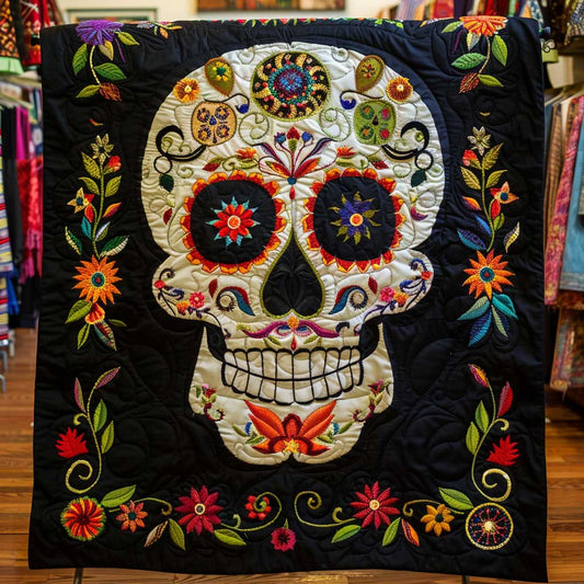 Calavera Sugar Skull WJ1909002CL Quilt