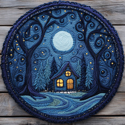 The Silent Trail CP3004004CL Quilted Round Mat