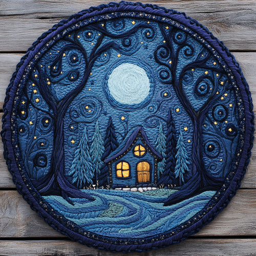 The Silent Trail CP3004004CL Quilted Round Mat