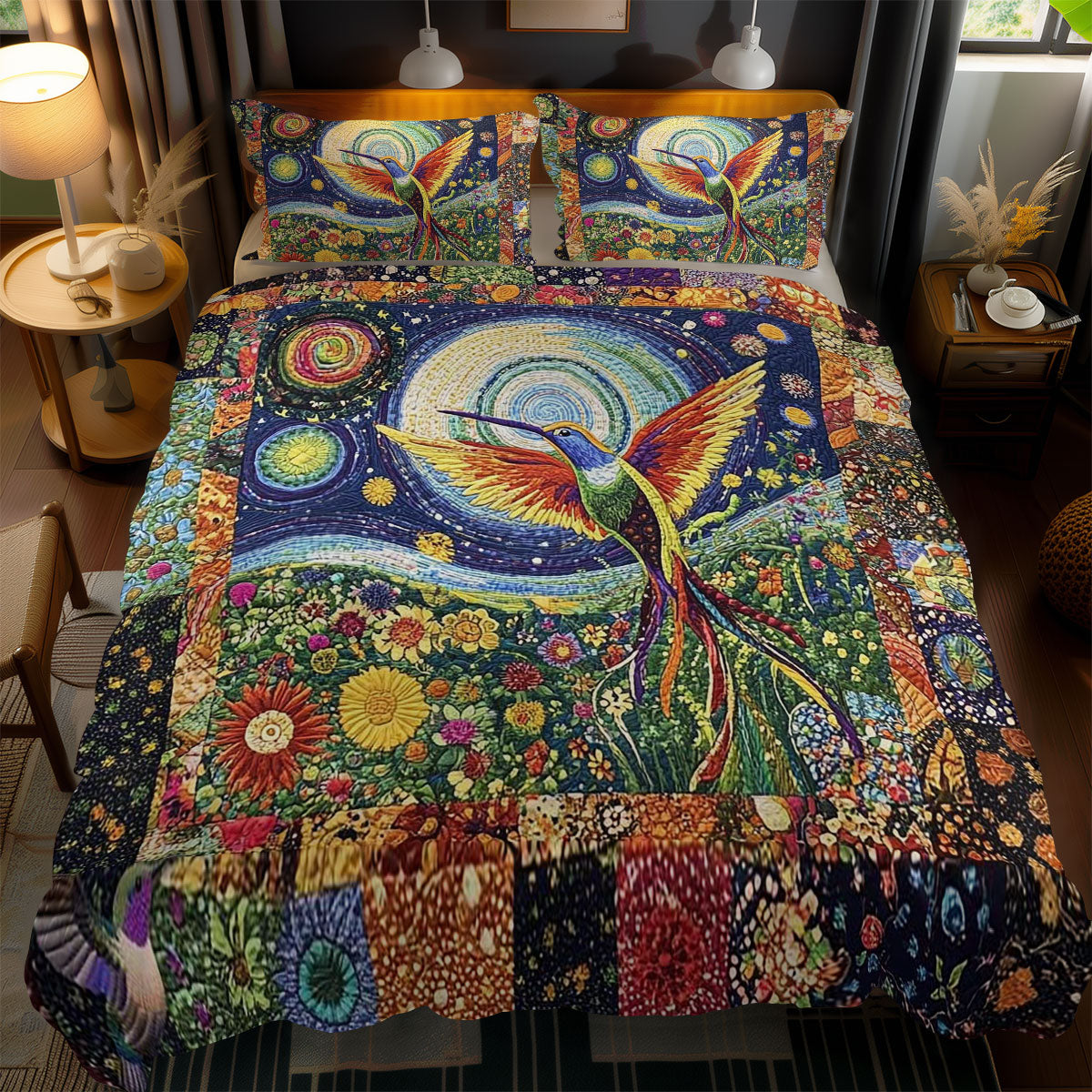 Hummingbird's Magical Flight WN1010137CL Duvet Cover Set