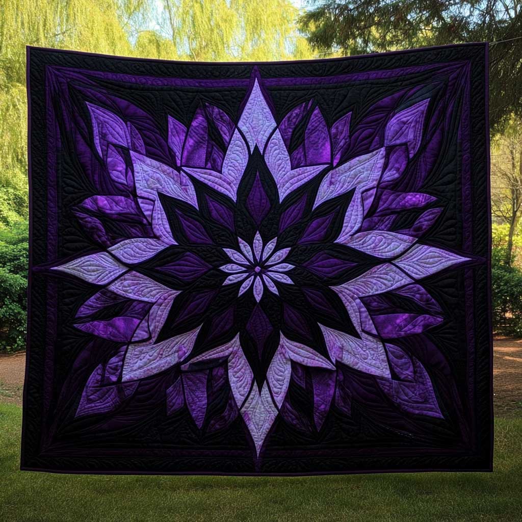 Purple Mystique Blossom WN2709006CL Quilt