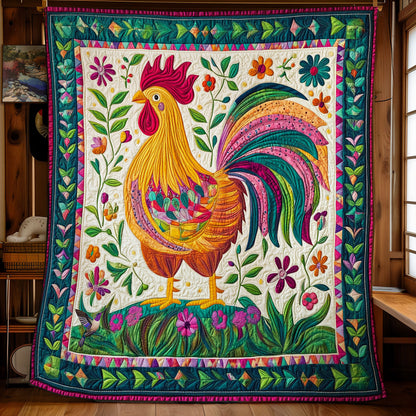 Colorful Chicken WY1211010CL Quilt