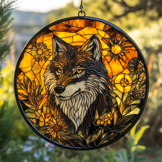 Wolf WU0611081CL Stained Glass Suncatcher