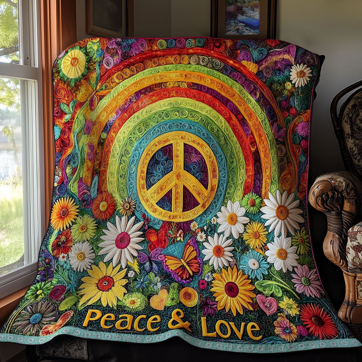 Hippie Flower WX1411025CL Quilt
