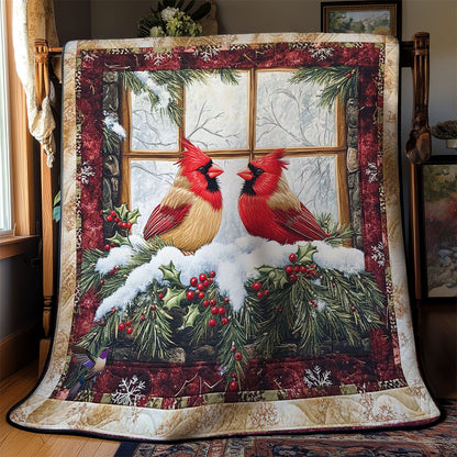 Cardinal Snowfall WN0611007CL Quilt