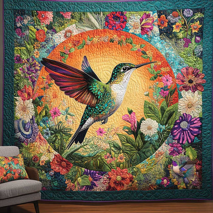 Hummingbird Floral Harmony WN0910131CL Quilt