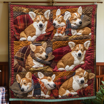 Corgi Cuddle Time WN1209037CL Quilt