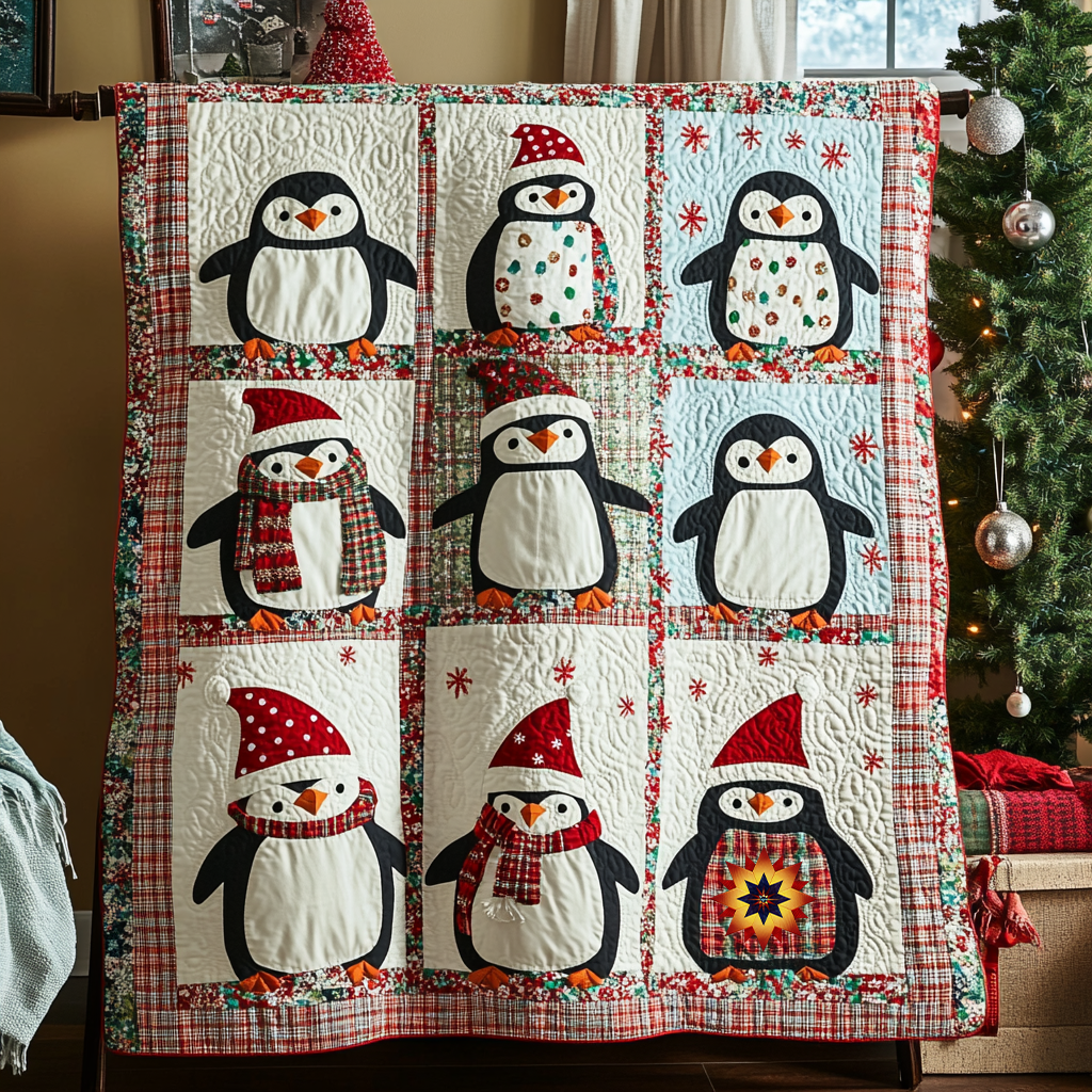 Penguin Christmas WG0612005CL Quilt