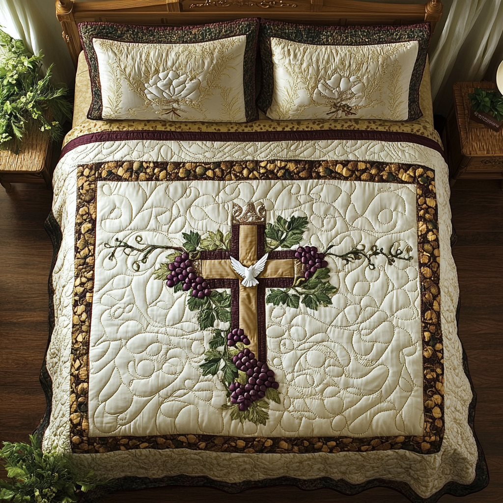 Graceful Vine Cross YR1501004CL Duvet Cover Set
