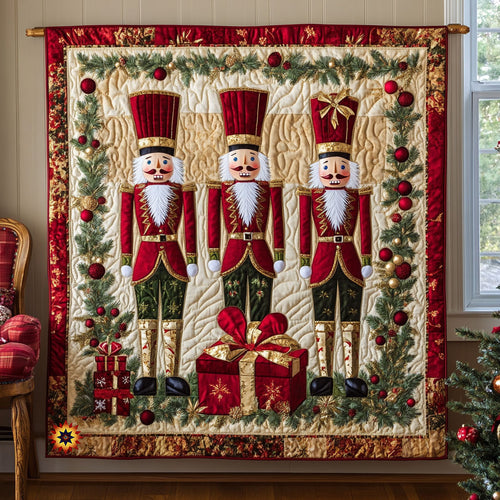 Nutcracker Soldier Christmas WX0711034CL Quilt