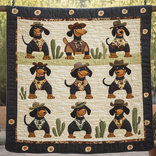Dachshund Desert Pals WN2409047CL Quilt