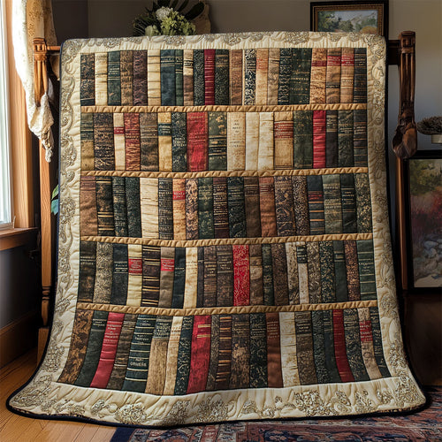 Bookshelf In Library WY0901009CL Quilt