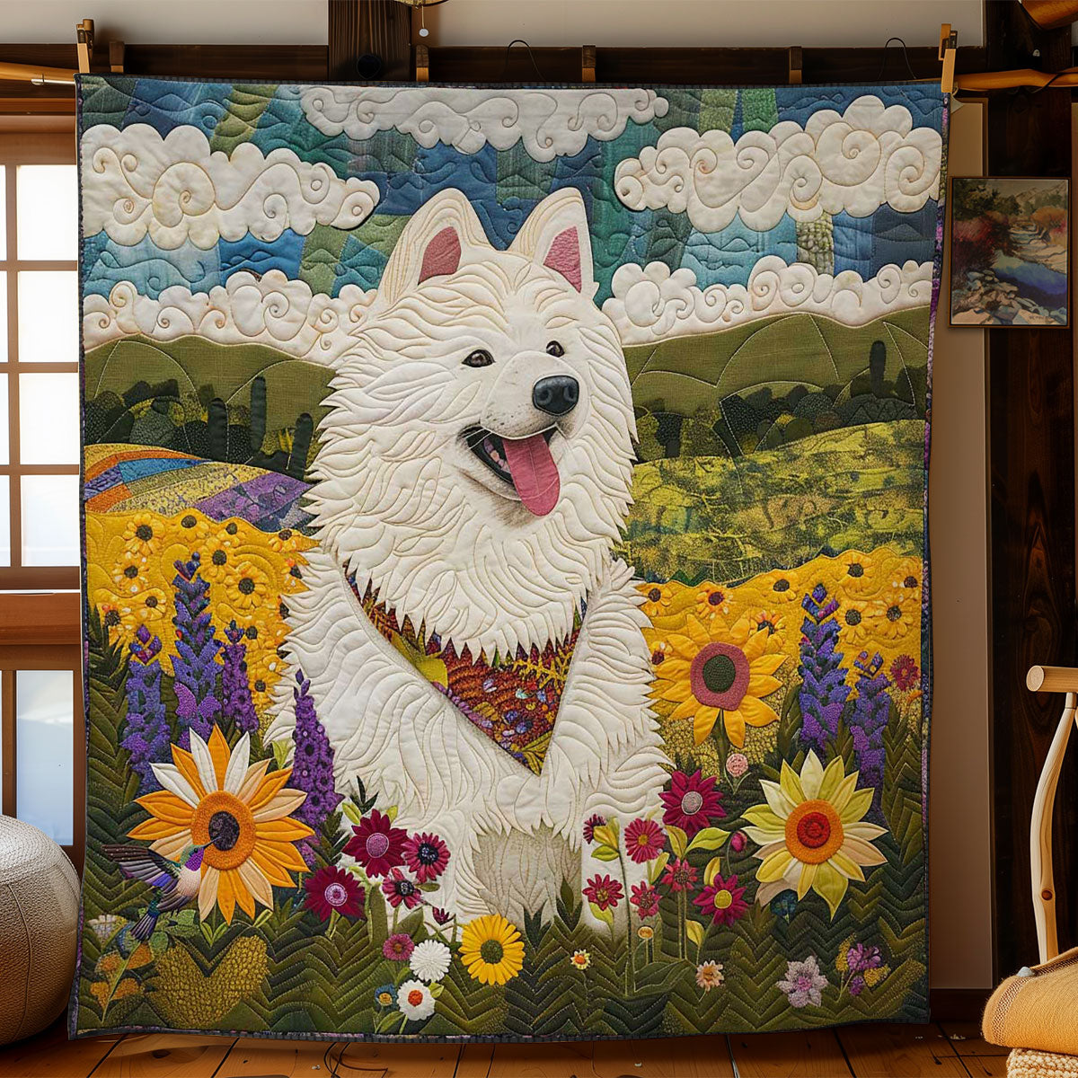 Samoyed Daydream WN2210008CL Quilt