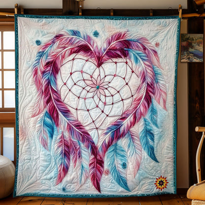 Feather Heart Dreamcatcher WY0912004CL Quilt