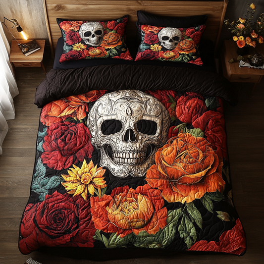 Skull & Blooms YR0401036CL Duvet Cover Set