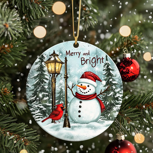 Frosty Snowman Smile WN1510053CL Christmas Ornament
