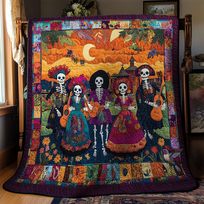 Day Of The Dead Floral Fiesta WN2610084CL Quilt
