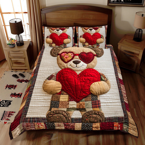 Adorable Teddy Bear WX2712056CL Duvet Cover Set