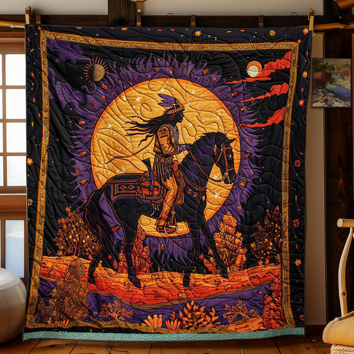 Native American WJ2609008CL Quilt