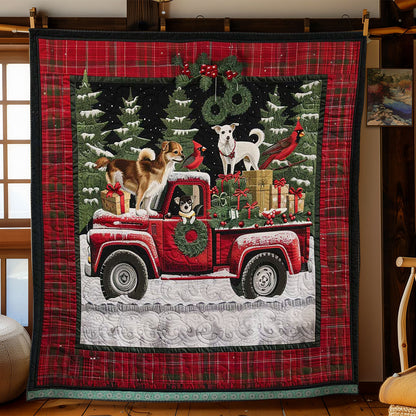 Chihuahua’s Red Truck Adventure WN1109030CL Quilt