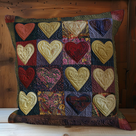 Heart Valentine WY0301077CL Quilt Pillow Case