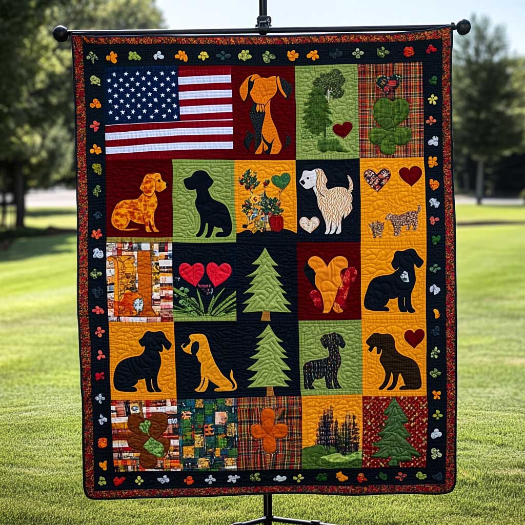 Dachshund American Dream WN2709115CL Quilt