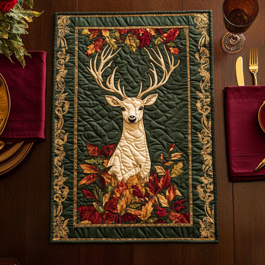 Charming Deer CP2105019CL Quilted Table Runner