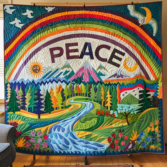 Hippie Peace WJ2410013CL Quilt