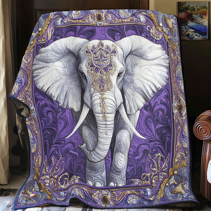 Mystic Purple Elephant WY1211020CL Quilt
