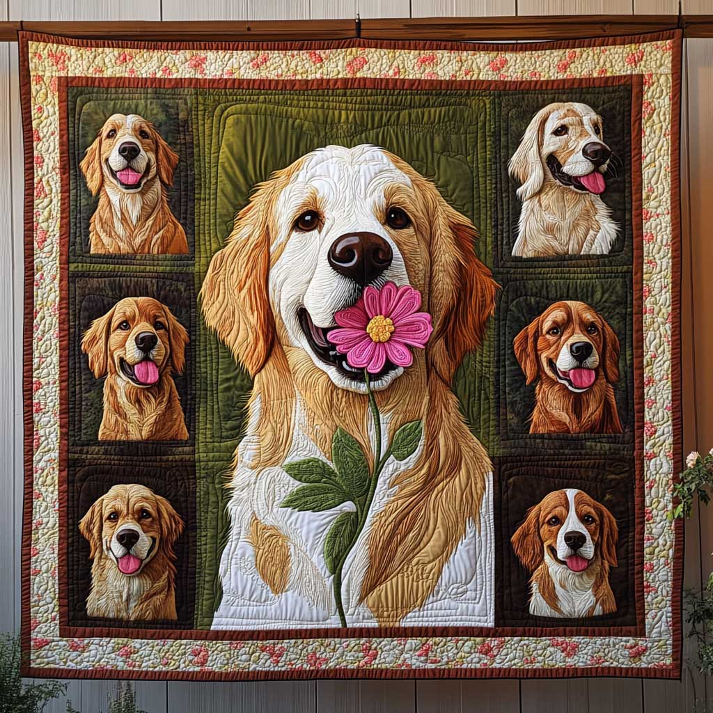 Gift Golden Retriever WP1809046CL Quilt